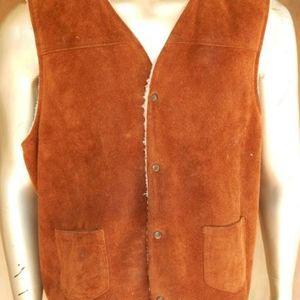 Sears vintage shearling vest xxl tall